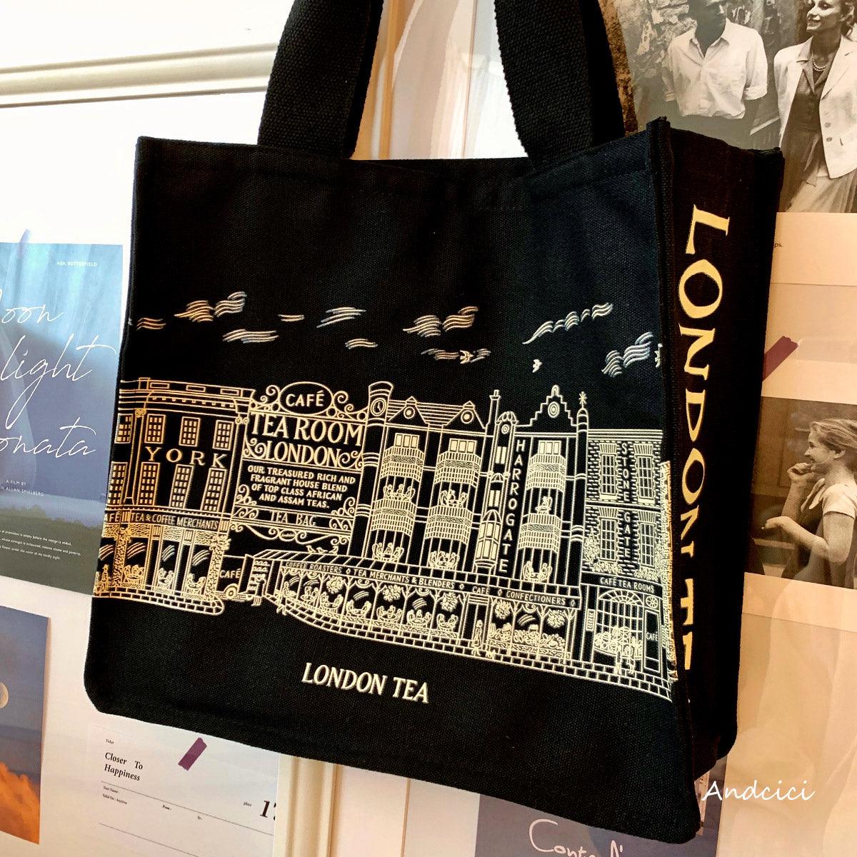 London Tea Northallerton Canvas Tote Bag with Zip - Andcici