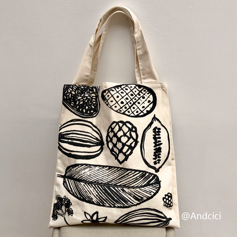 Muji IDEE Inspired Canvas Tote Bag - Andcici