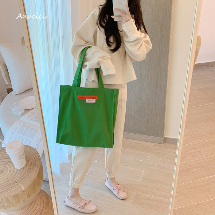 Paris Arts Canvas Tote Bag with Zip - Andcici