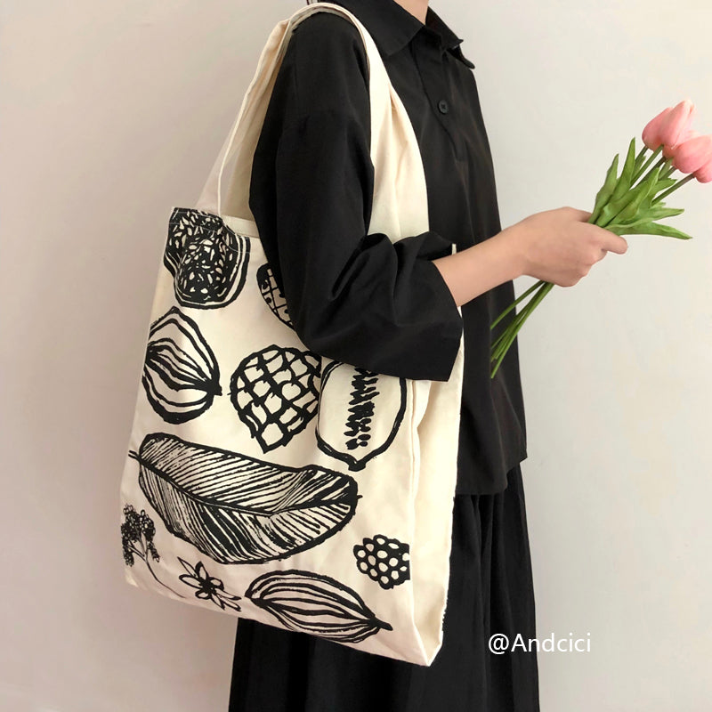 Muji IDEE Inspired Canvas Tote Bag - Andcici