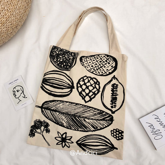 Muji IDEE Inspired Canvas Tote Bag - Andcici