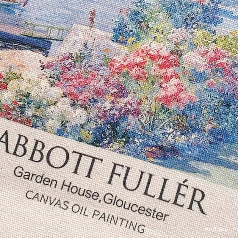 Abbott Fuller Graves Garden House, Gloucester, 1913 Canvas Tote Bag with Zip - Andcici
