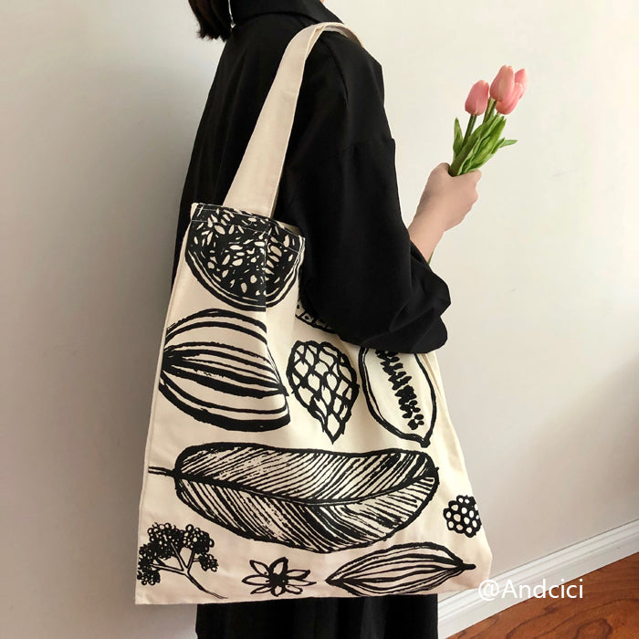 Muji IDEE Inspired Canvas Tote Bag - Andcici