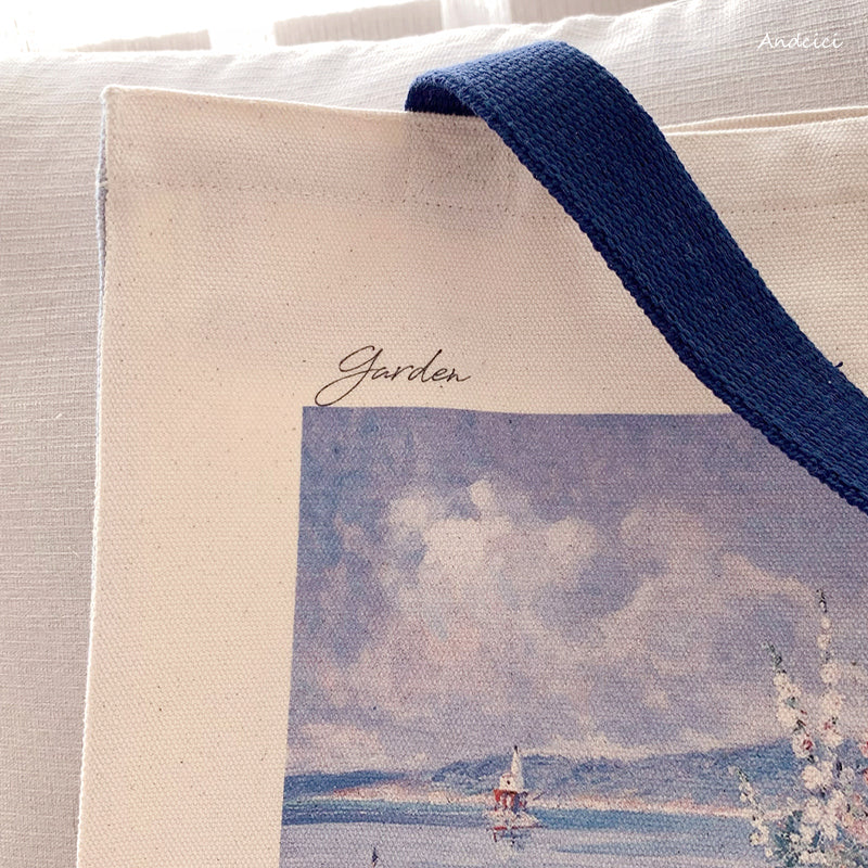 Abbott Fuller Graves Garden House, Gloucester, 1913 Canvas Tote Bag with Zip - Andcici