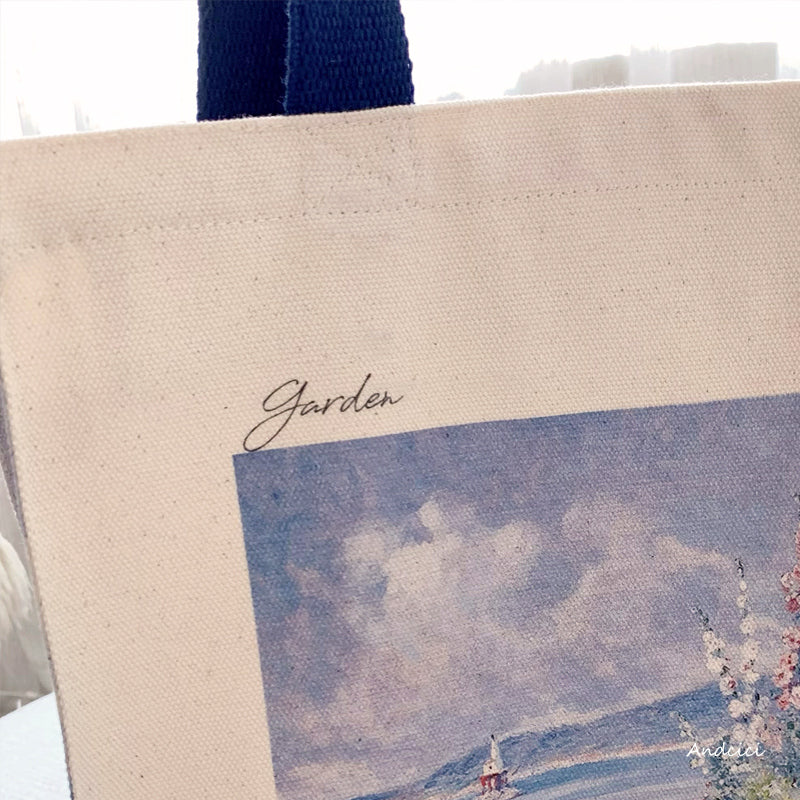 Abbott Fuller Graves Garden House, Gloucester, 1913 Canvas Tote Bag with Zip - Andcici