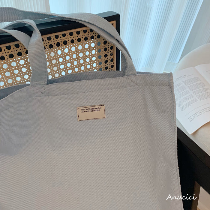 Moonlight Astronaut Abstract Art Canvas Tote Bag with Zip - Andcici