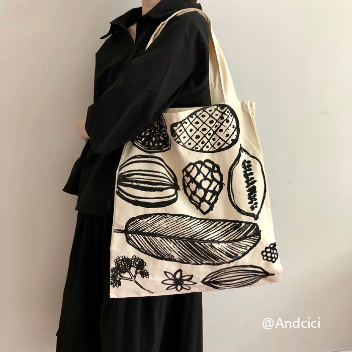 Muji IDEE Inspired Canvas Tote Bag - Andcici