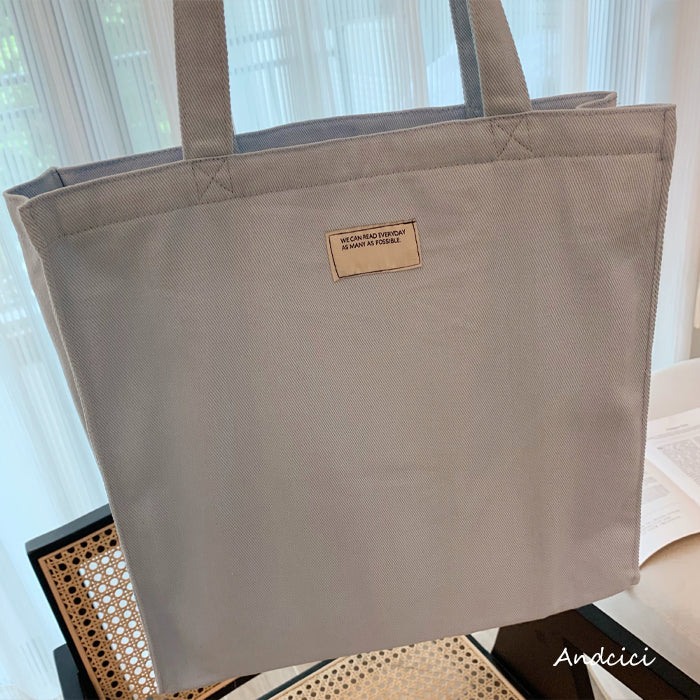 Moonlight Astronaut Abstract Art Canvas Tote Bag with Zip - Andcici