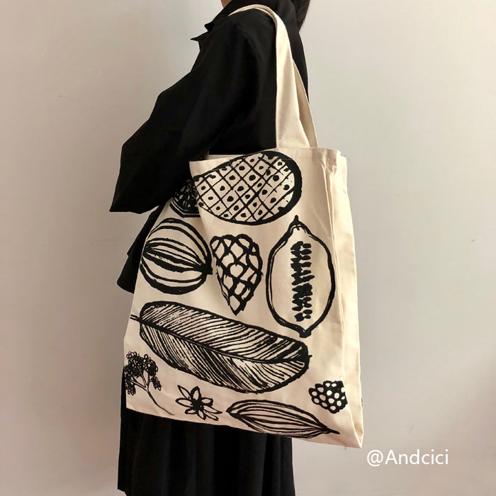 Muji IDEE Inspired Canvas Tote Bag - Andcici
