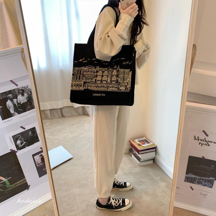 London Tea Northallerton Canvas Tote Bag with Zip - Andcici
