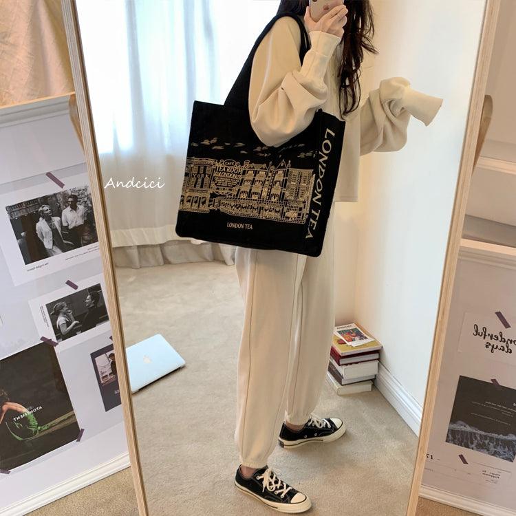 London Tea Northallerton Canvas Tote Bag with Zip - Andcici