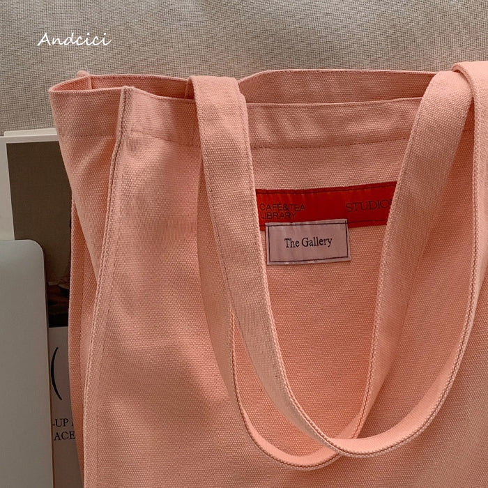 Paris Arts Canvas Tote Bag with Zip - Andcici