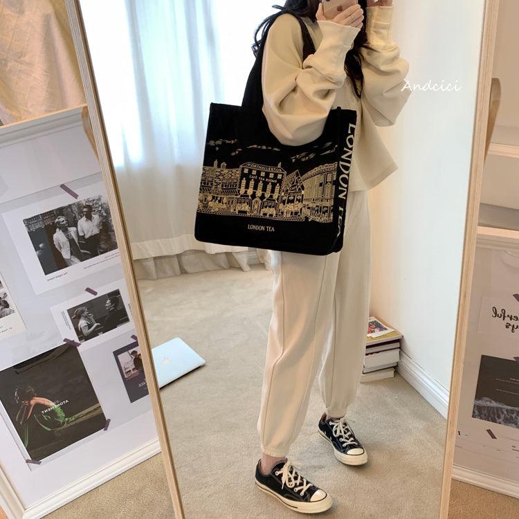 London Tea Northallerton Canvas Tote Bag with Zip - Andcici