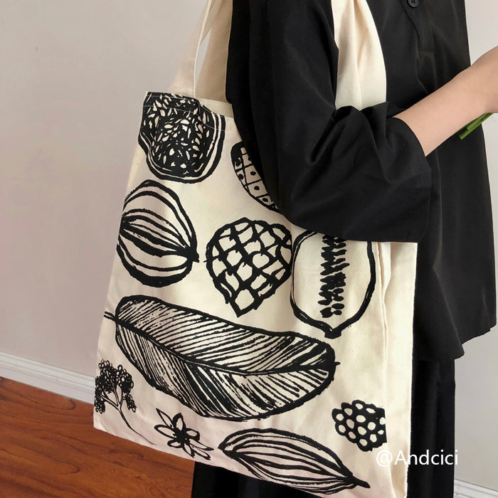 Muji IDEE Inspired Canvas Tote Bag - Andcici