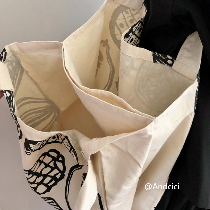 Muji IDEE Inspired Canvas Tote Bag - Andcici