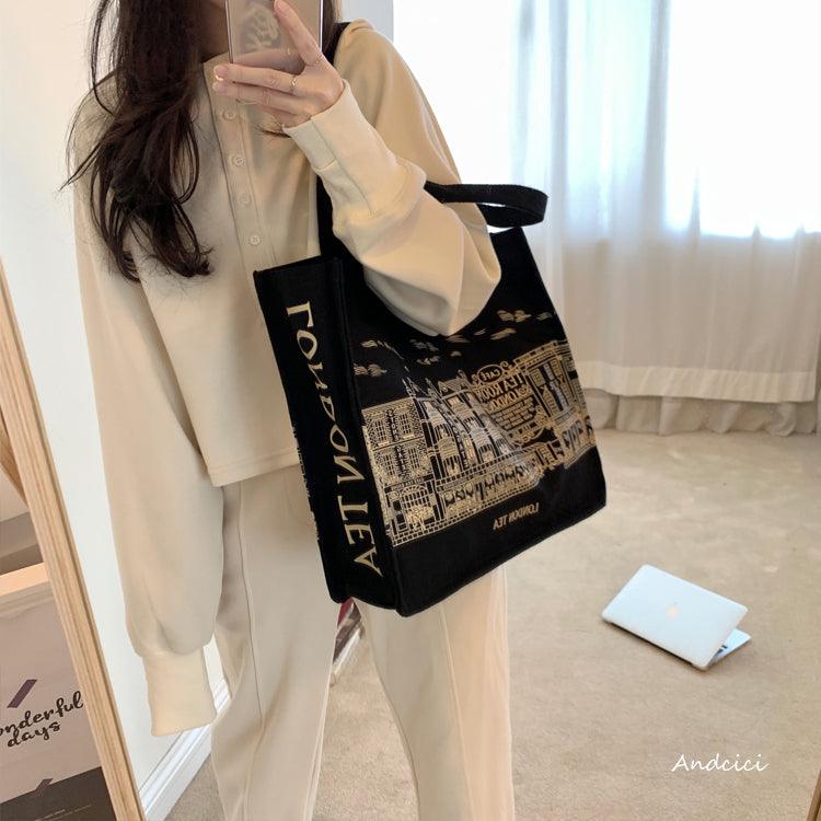 London Tea Northallerton Canvas Tote Bag with Zip - Andcici