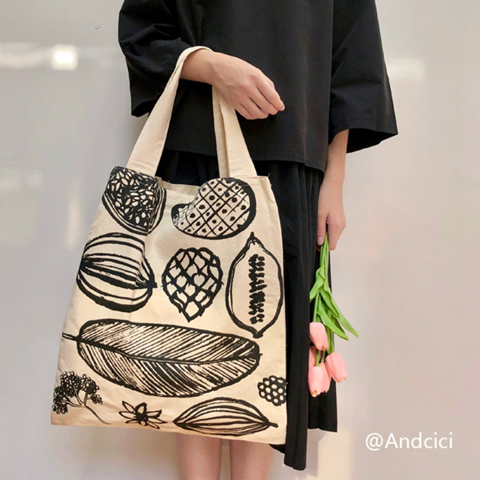 Muji IDEE Inspired Canvas Tote Bag - Andcici