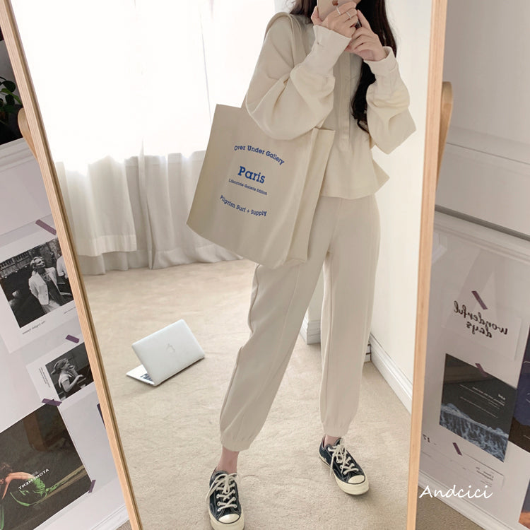 Musée d'Art Paris Canvas Tote Bag with Zip - Andcici