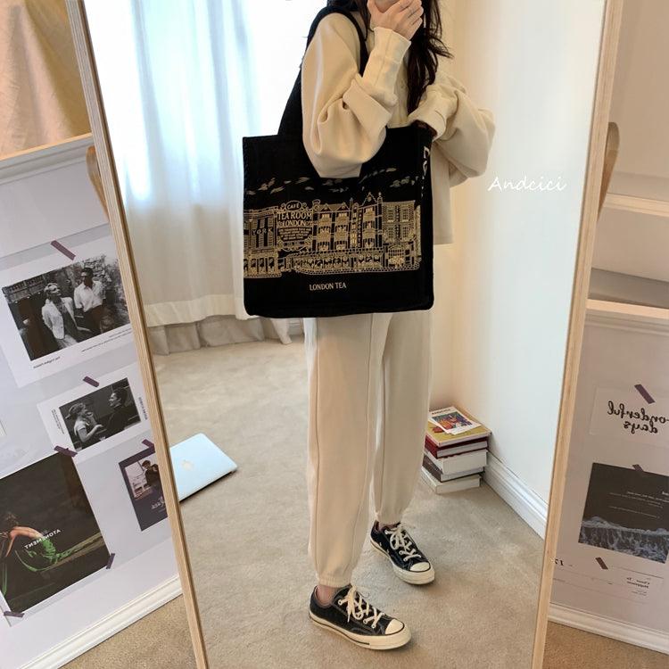 London Tea Northallerton Canvas Tote Bag with Zip - Andcici