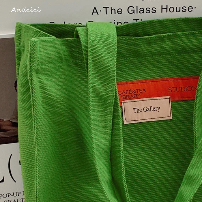 Paris Arts Canvas Tote Bag with Zip - Andcici