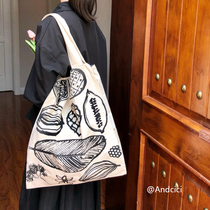 Muji IDEE Inspired Canvas Tote Bag - Andcici