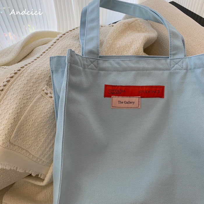 Paris Arts Canvas Tote Bag with Zip - Andcici