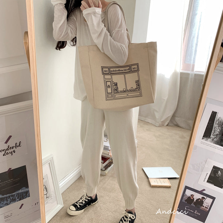 London Brick Lane Bookshop Tote Bag - Andcici