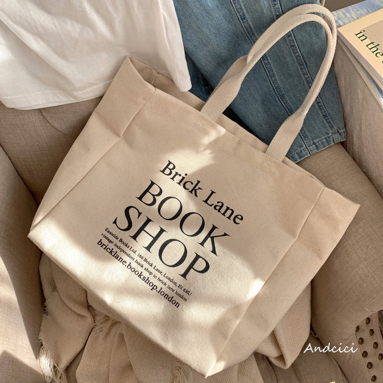 London Brick Lane Bookshop Tote Bag - Andcici