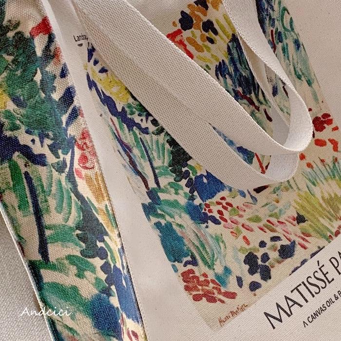 Henri Matisse Landscape at Collioure, 1905 Shoulder Canvas Tote Bag with Zip - Andcici