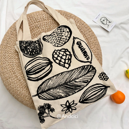 Muji IDEE Inspired Canvas Tote Bag