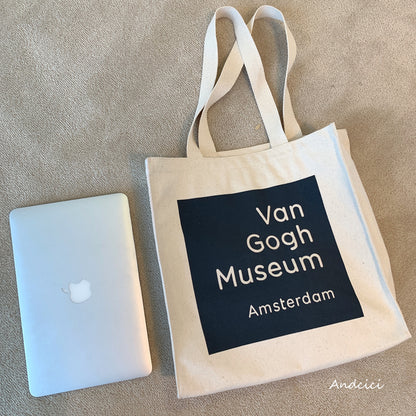 Van Gogh Museum, Amsterdam Canvas Tote Bag with Zip