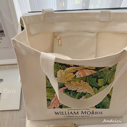 William Morris Acanthus, 1875 Canvas Tote Bag with Zip