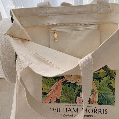 William Morris Acanthus, 1875 Canvas Tote Bag with Zip