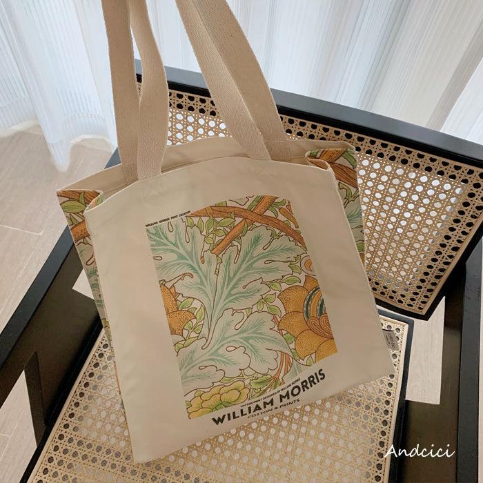 William Morris St James, 1883 Canvas Tote Bag with Zip - Andcici