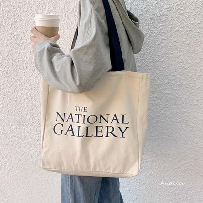 Skyline of London Town National Gallery Tote Bag with Zip - Andcici