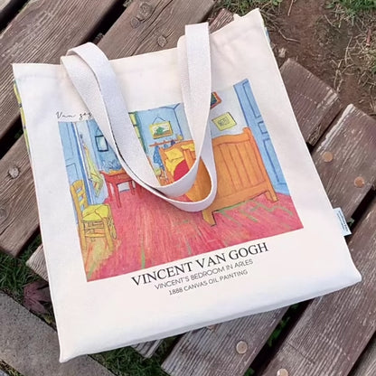 Vincent Van Gogh Bedroom in Arles, 1888 Canvas Tote Bag with Zip